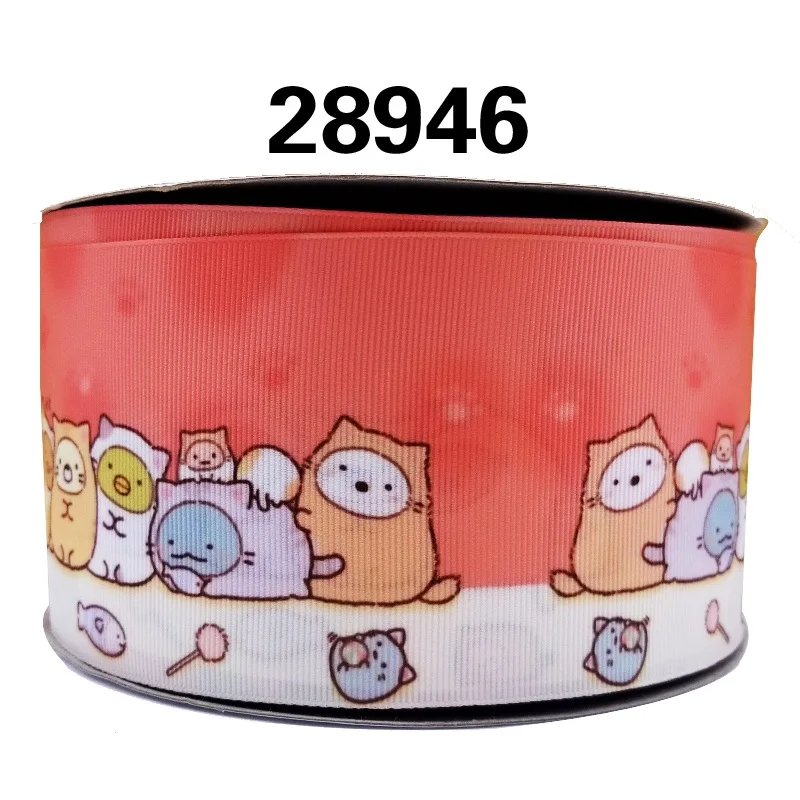 50 ярдов в размер мультфильм ленты напечатанные grosgrain ленты 28948 - Цвет: 28946