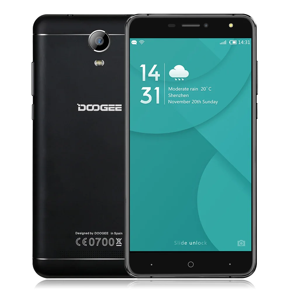 Original DOOGEE X7 Pro 6 0 Inch Android 6 0 4G Smartphone MTK6737 IPS 2GB RAM