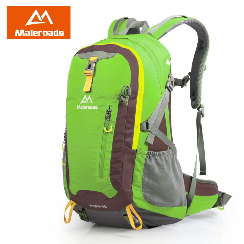40л рюкзак для путешествий Maleroads, повседневный рюкзак для походов и походов, рюкзак для альпинизма, спортивная сумка Mochila для женщин, мужчин и девочек - Цвет: Fruit Green 40L