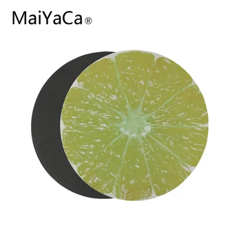 

MaiCaYa Customized Computer Round Mouse Pad orange Art Print Mouse Pad Anti-Slip Round Mousepad Gift Gaming Speed Mice Mats