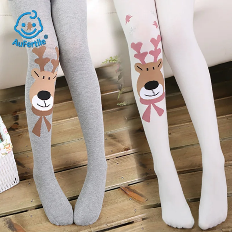 Pantyhose Dance Socks Lovely Elk Cartoon Children Socks Fashion Thicker Baby Girls Cute Socks Not Deformed
