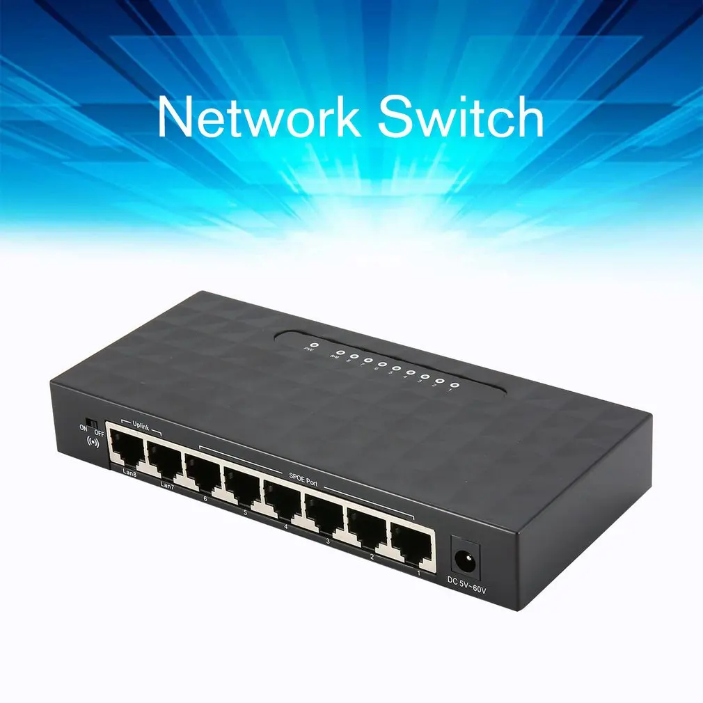 8 + 2 порта 100 Мбит/с переключатель SPOE быстрая мощность по Ethernet коммутатор сетевой