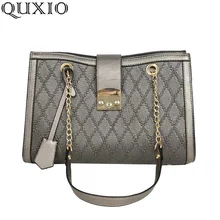Женская сумка осень-зима новая цепь из ромбов сумка на плечо Изысканная модная Большая вместительная Мобильная Сумка CZ144