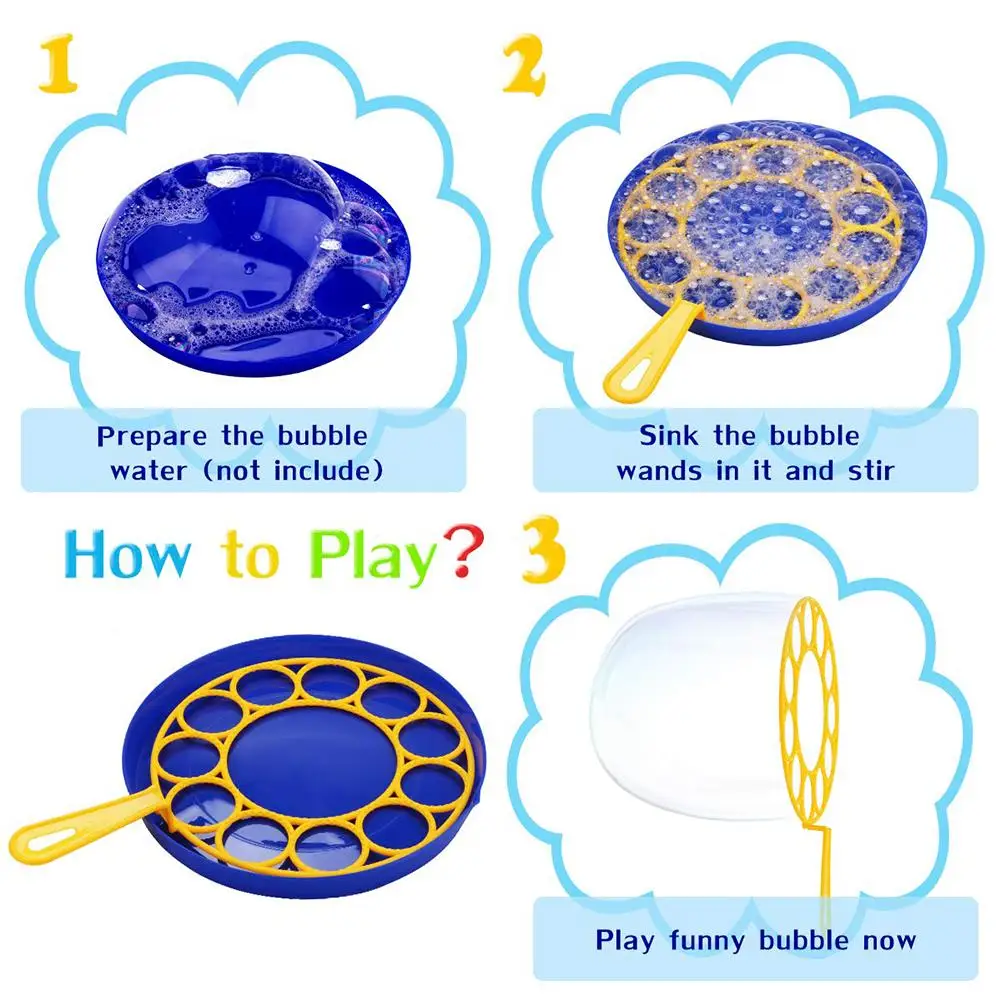 3 шт. устройство для мыльных пузырей набор палочек с большими пузырьками палочка креативный Забавный производитель пузырей хороший для игр на открытом воздухе на день рождения