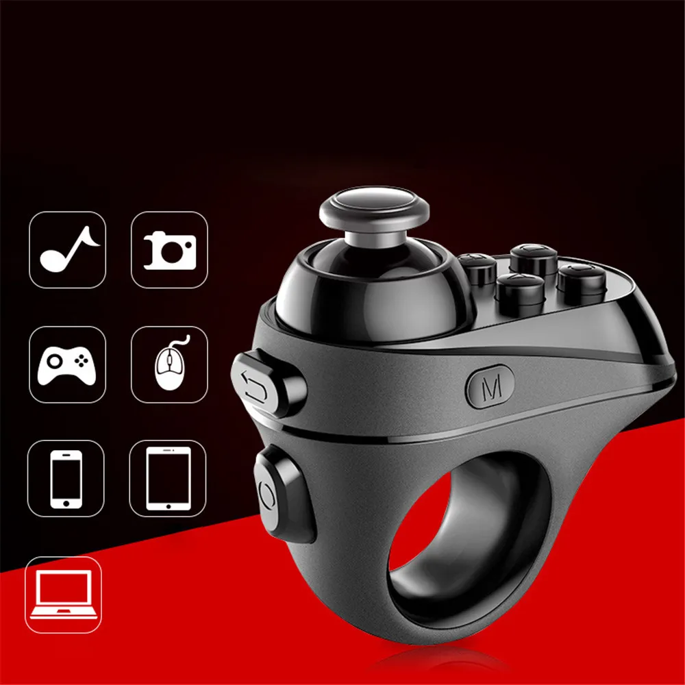 

Wireless Bluetooth 4.0 Finger Controller Handle Adapter Game Mouse For Android IOS Phone Tablet Selfies Switch Pages Function