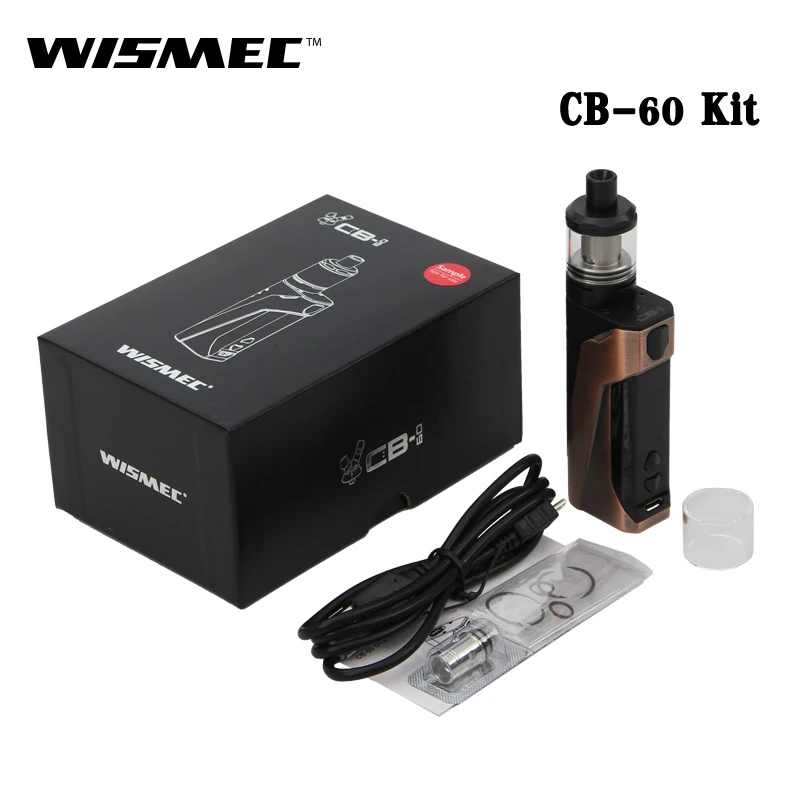 

Original Wismec CB-60 60W CB-60 Box MOD 2300mAh Battery CB 60 Vape with 2ML Amor NS Tank Atomizer MTL Vaping