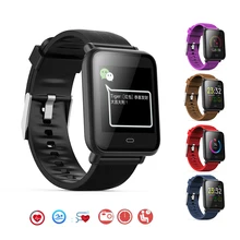 Q9 Blood Pressure Heart Rate Monitor Smart Watch IP67 Waterproof Sport Fitness Trakcer Watch Men Women Smartwatch