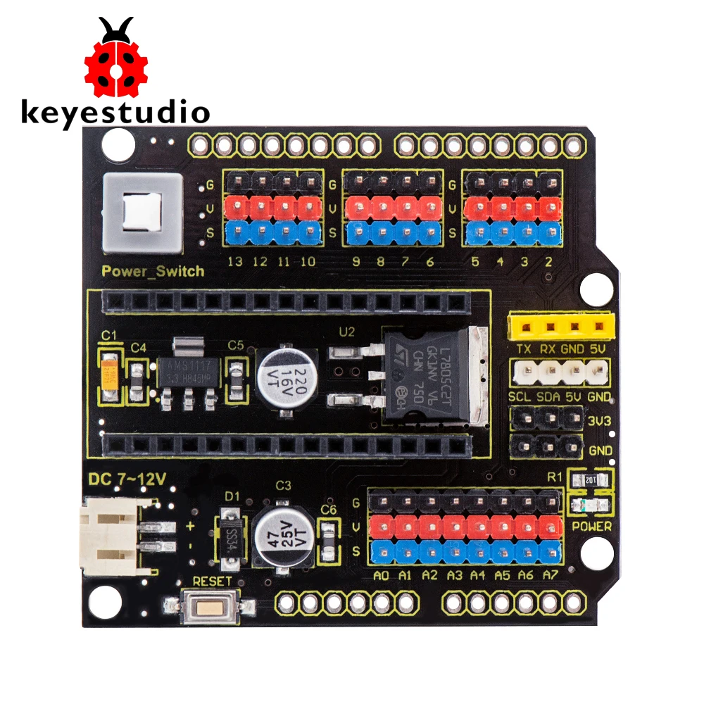 Keyestudio Nano Shield Scheda W/Interruttore Di Alimentazione Per Arduino Nano