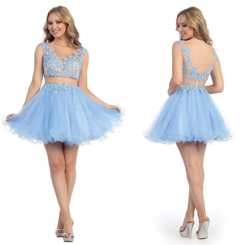 2015 Short 8th Grade Graduation Dresses For College A Line Scoop Two