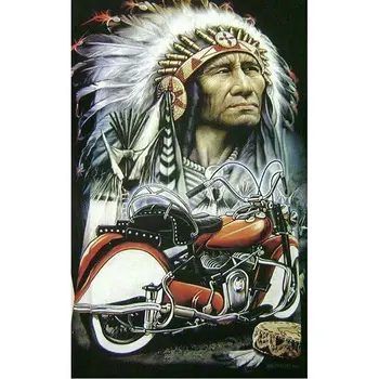 

DIY 5D Diamond embroidery Motorcycle hunter portrait full square rhinestones mosaic patterns diamond painting Cross Stitch kits