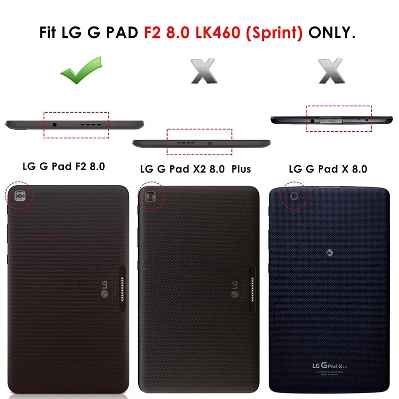 US $265.00 CucKooDo 50Pcslot Slim Stand Hard Shell Case Protective Cover for LG G Pad F2 80 Sprint Model LK460 8 Tablet 2017 Release