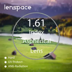 LENSPACE 1,56 индекс рецепт на очки для зрения близорукость бренд линзы прозрачные очки жесткий устойчивый к царапинам Асферические оптические