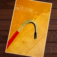 Half Life minimalista arte surrealista Vintage Retro lienzo pintura cartel DIY pared hogar carteles para Bar decoración del hogar regalo