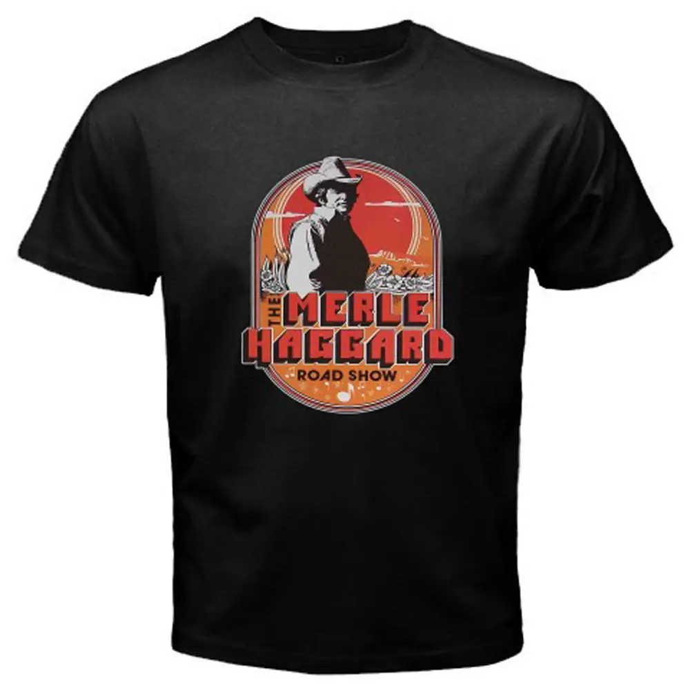 New Merle Haggard Classic Concert Tour Logo 2018 Brand T Shirt Men Fashion | Мужская одежда