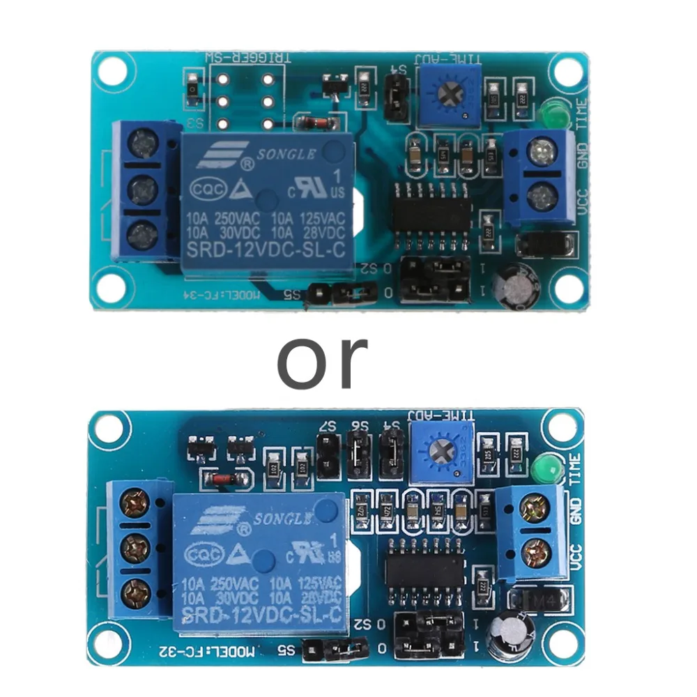 

12V DC Delay Delay Relay Turn on / Delay Turn off Switch Module with Timer