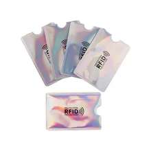 10 шт./лот Анти Rfid Блокировка цвета ридер замок держатель для карт алюминиевый ID банковский Чехол для карт Защитный металлический кредитный держатель для карт