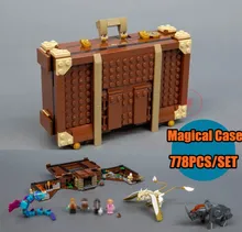 

New Newt`s Case of Magical Creatrues fit legoings Harry Potter Fantastic Beasts Building Blocks bricks Kids diy Toys Gift
