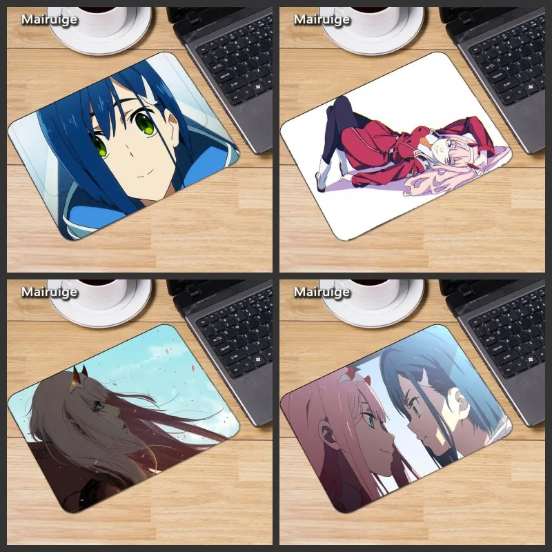 Mairuige встроенный в FRANXX 02 DIY Мини ПК 22x1 8/20x25 коврик для мыши японский аниме девушки
