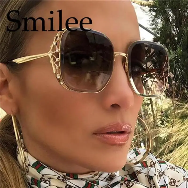 

Vintage steampunk square sunglasses women 2018 Rhinestone sunglasses ladies luxury brand sun glasses men gradient eyewear 1162