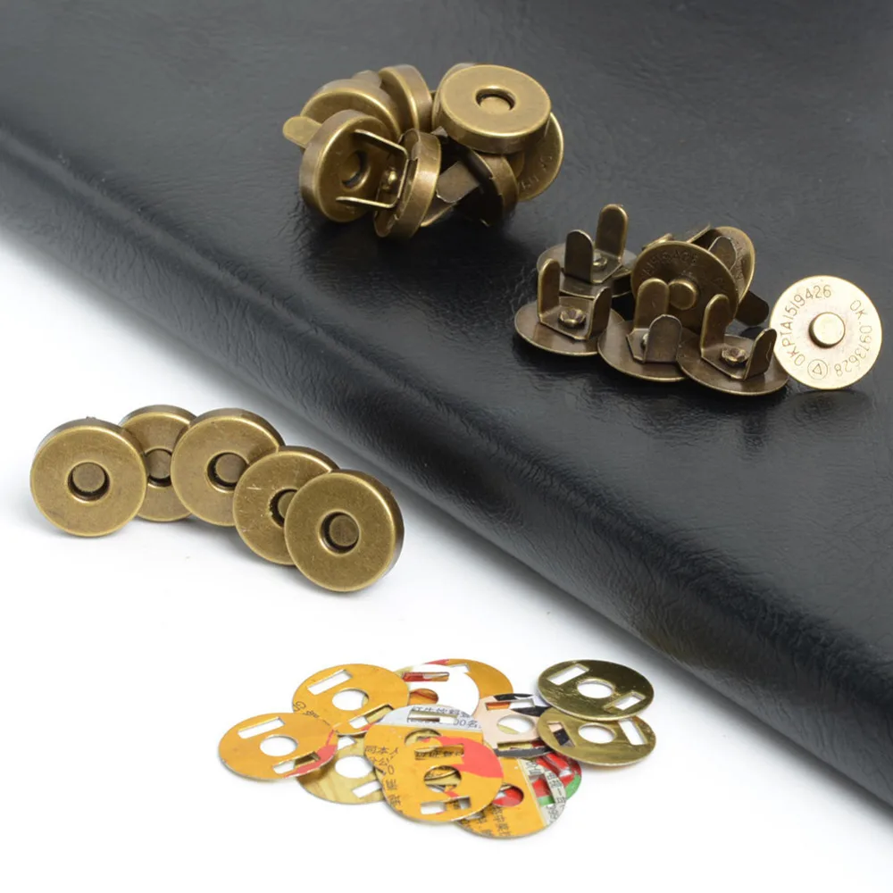 10 компл./лот 14 мм* 4 мм античная бронза Магнит кнопки для магнитной Сумки из натуральной кожи сумка Одежда кошелек швейная Скрапбукинг пуговица для одежды