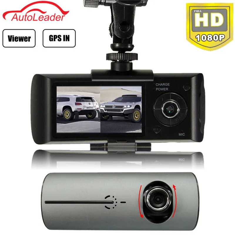 Dual Lens Car DVR Dash Camera with GPS G Sensor Camcorder 140 Degree Wide Angle 2