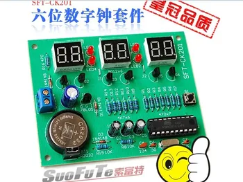 

Freeshipping AT89C2051 6 Digit LED electronic clock parts