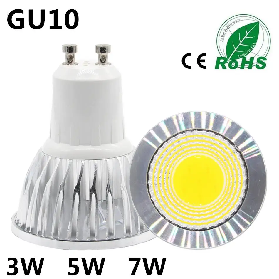 Aliexpress Buy COB Lampada Led Spotlight GU10 220V