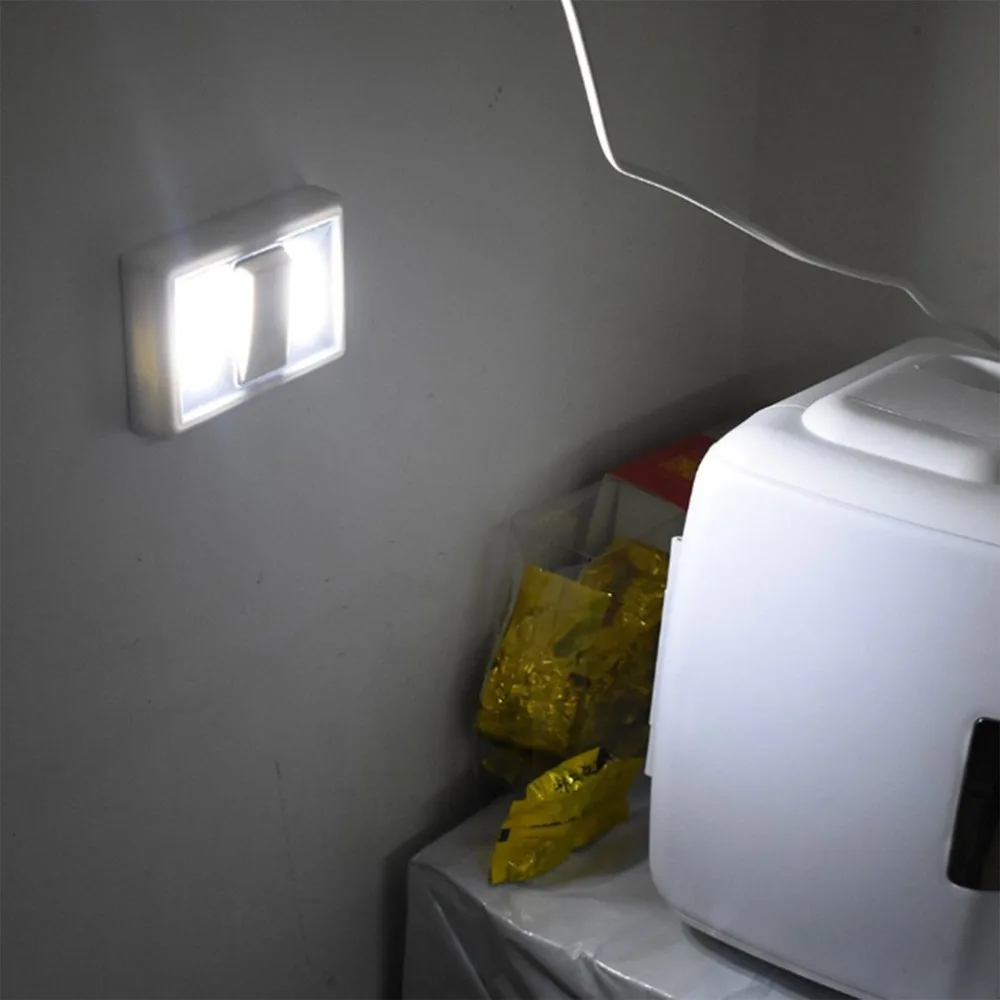 

Battery Operated Wireless Magnetic COB LED Night Light Super Bright Switch Lamp for Cabinet Closet Garage