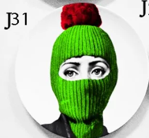 J31 Красочные Fornasetti теарелка Керамическая Настенная Декорация блюдо с возможностью креативного самостоятельного выбора между классического дизайна бар отеля домашнего украшения 10 дюймов - Цвет: J31