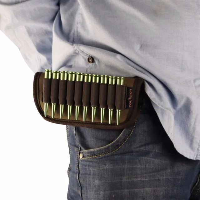Tourbon Tactical Military Canvas Rifle Cartridges Holder Ammo Pouch