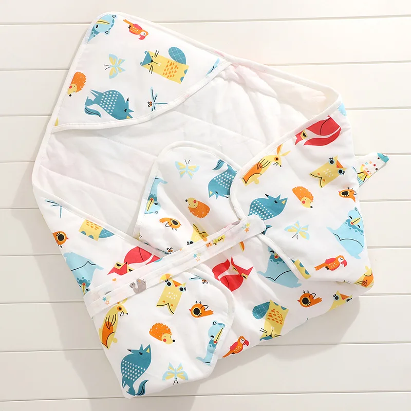 Пеленальное Одеяло для новорожденных детей, 6 слоев товары ванной, душа, полотенце, пеленка для новорожденных, конверт с капюшоном, подарок