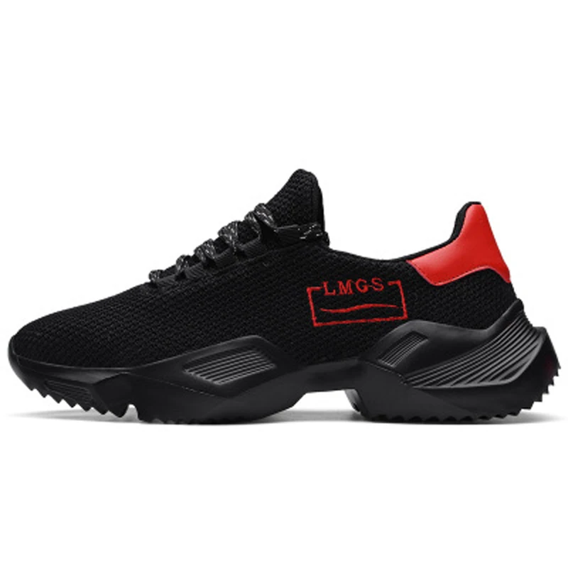 

Lovewise new men's shoes comfortable breathable sports shoes men's air mesh lightweight running shoes increased thick bottom