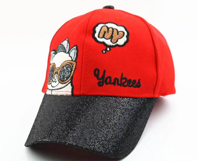 Новинка весны и осень дети Блёстки Обувь для мальчиков девочек мультфильм Snapback