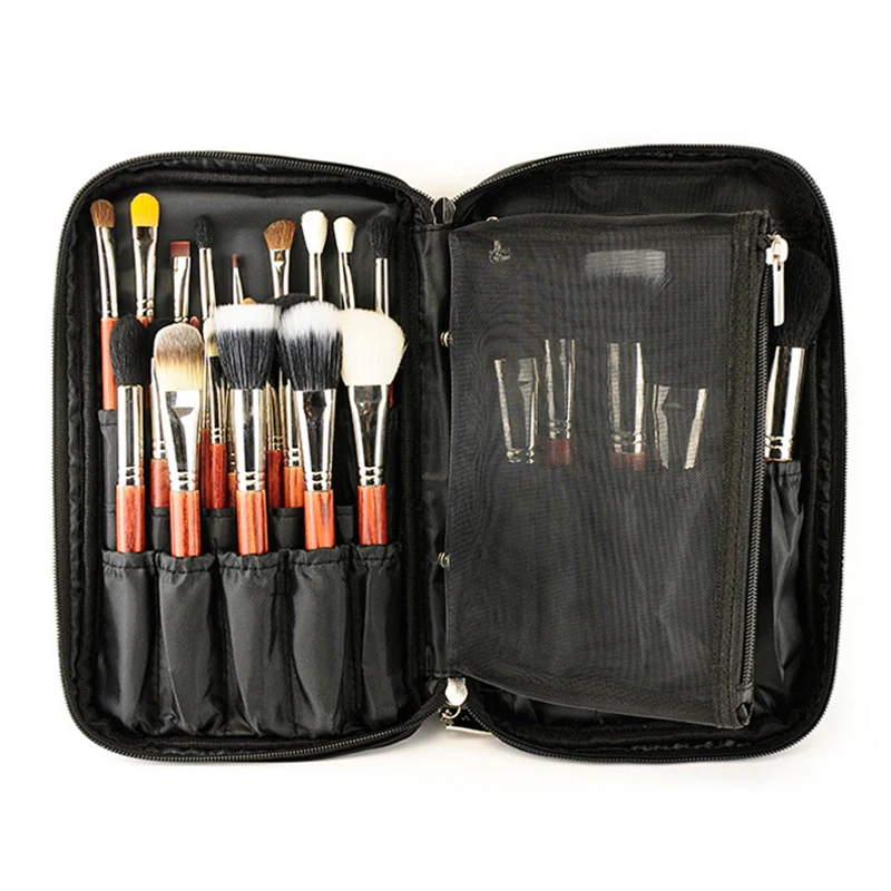Professional 25pcs Makeup Brush Holder Makeup Bag Portable Make Up