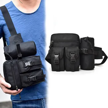 

Men Wasit Bag Canvas Phone Pouch Casual Water Bottle Sling Bags for Outdoor Travel Cycling Climbing 88 Popular