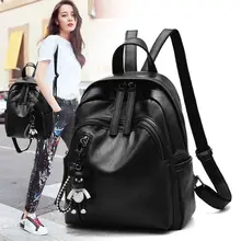 Backpack Women Leather BackPacks  2019 Brand Summer Leisure Multi-Function  BackPack  Female Storage Bag for Teenage Grils Bags