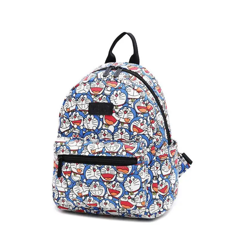 Модный женский рюкзак Оксфорд с защитой от кражи, школьная сумка высокого качества для женщин, многофункциональные дорожные сумки с рисунком Doraemon - Цвет: S
