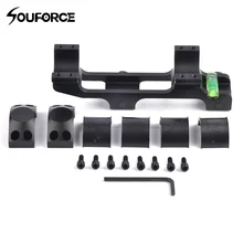 Тактический сплав аллюминия 30 мм кольца с пузырьковым уровнем fit Scope Picatinny Rail Mount оружейные аксессуары для охоты