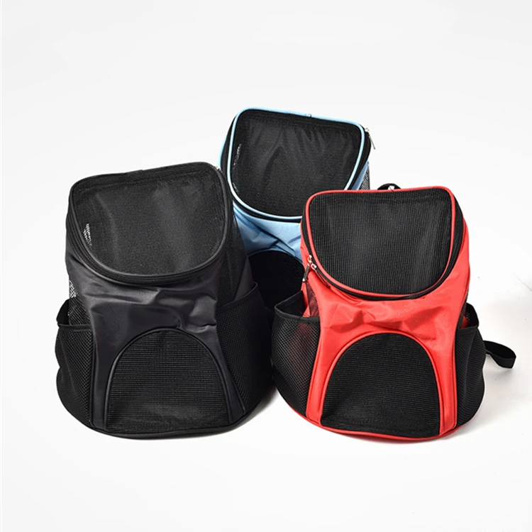 

Pet Backpack Dog Carrier Mesh Travel Dog Bag Cat Backpack School For Small Medium Dogs Cats Foldable Blue/Red/Black/Maroon