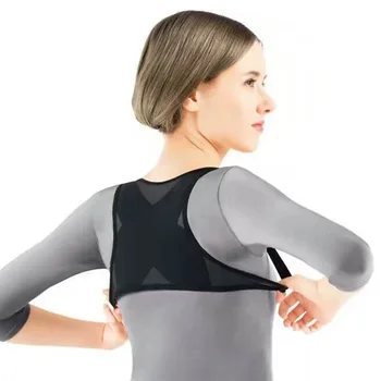 

Ladies Adult Adjustable Posture Corrector Brace Net Breathable Back Spine Support Belt Humpback Shoulder Posture Correction Belt