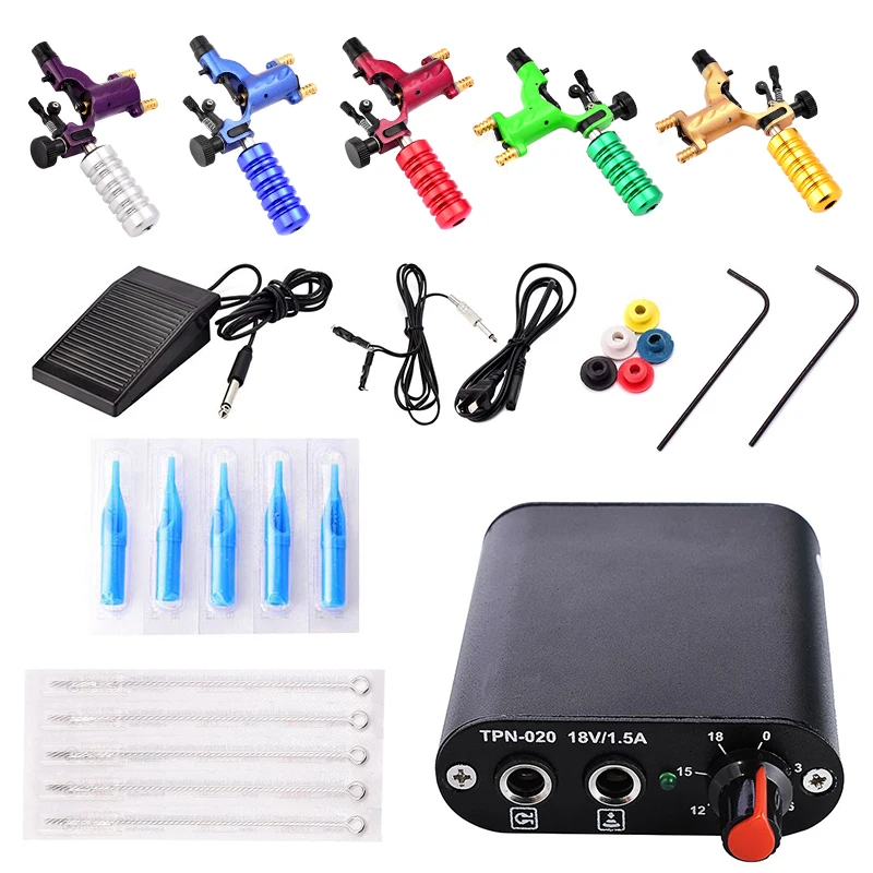 Professional Complete tattoo equipment set tattooing machine power kit
