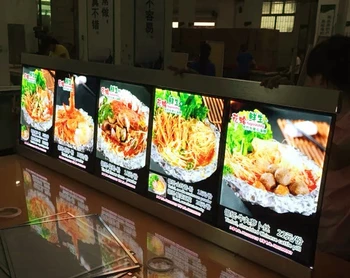 

Magnetic Acrylic LED Menu Boards,Aluminum Frame LED Illuminated Menu Panels for Restaurant,Pizza shop,Cafe,Ice/Street snack bar