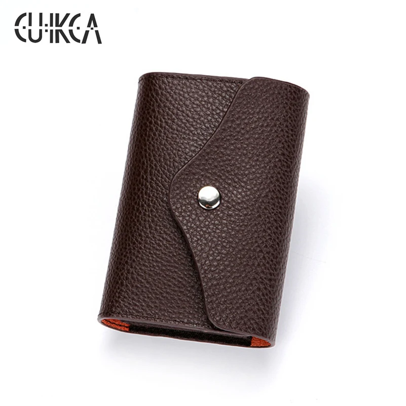 CUIKCA модные высококачественные кошельки из спилка для кредитных монет короткий