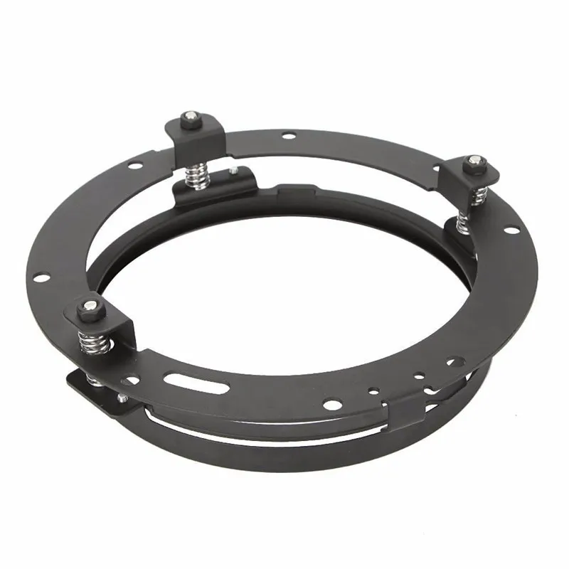 Black 7 Inch Headlight Ring Mounting Bracket Headllamp Mount For Harley Davidson Motocycle