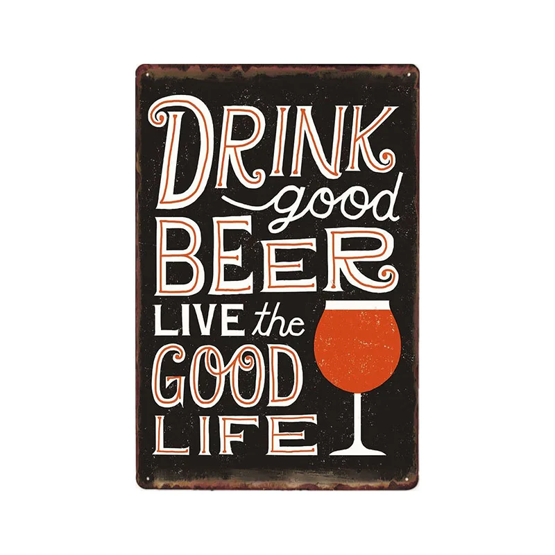 4 Poster In Metallo Per Pub E Bar – Scritte In Inglese Su Latta, Stile Vintage, 20x30 Cm