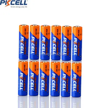 

12PCS PKCELL 27a 12V 27A For Super Alkaline Singleuse Battery Model Doorbell Remote Control Flashlight