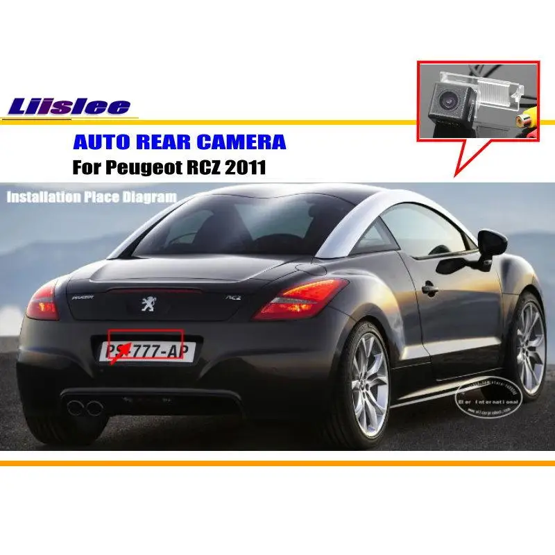 Liislee номерной знак световая камера/HD CCD ночного видения/Автомобильная задняя камера/камера заднего вида для Peugeot RCZ 2011
