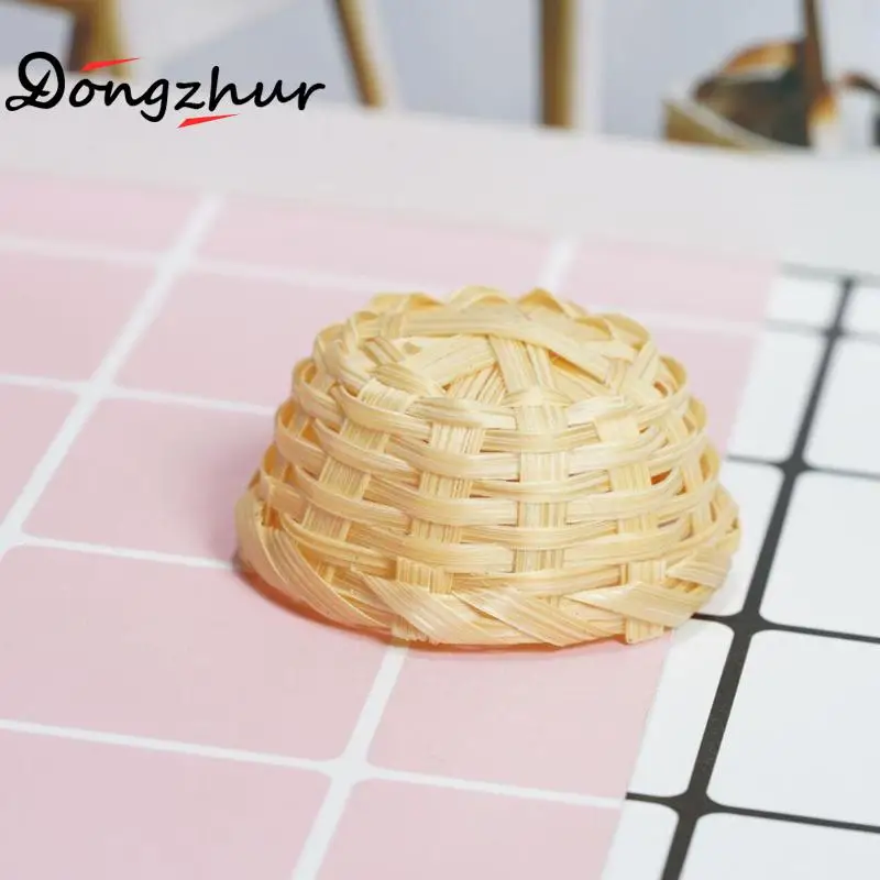 Dongzhur кукольный домик миниатюры аксессуары для 1:12 Abamboo корзины принадлежности для ванной чистый кукольный домик миниатюрные бамбуковые корзины ручной работы