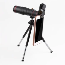 22X zoom Clip Camera HD Optical Telescope Mobile Phone Lens Monocular Manual Focus Tripod Lenses For iPhone Samsung Sony Xiaomi