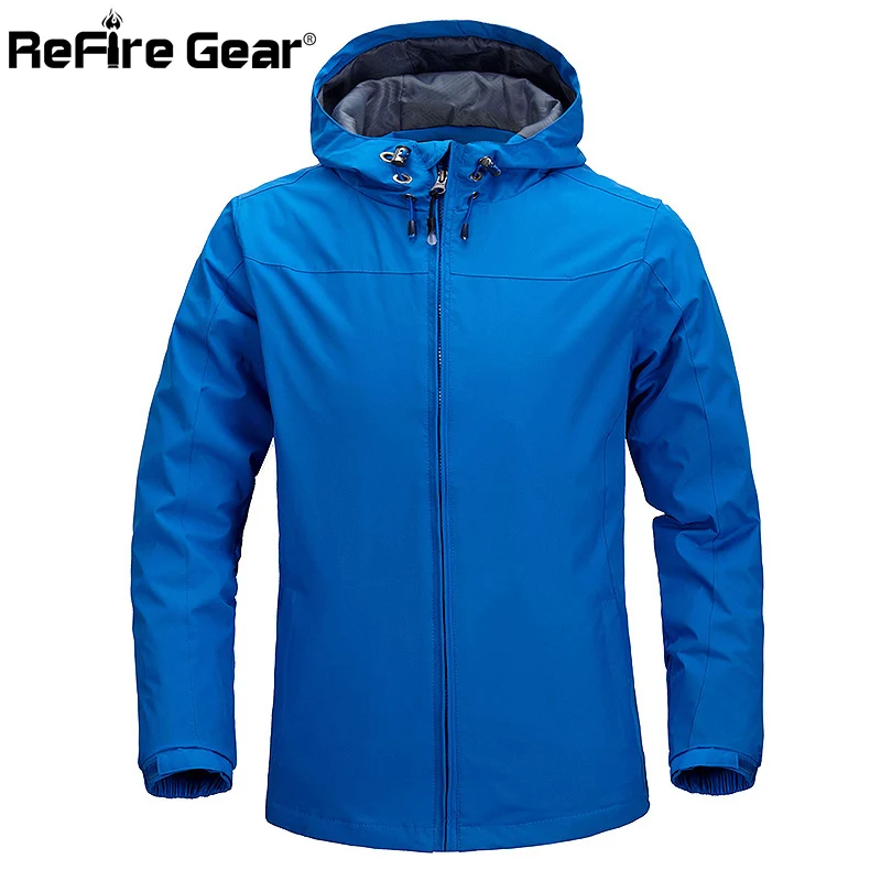 Мужская тактическая куртка ReFire Gear водонепроницаемая с капюшоном на весну и осень